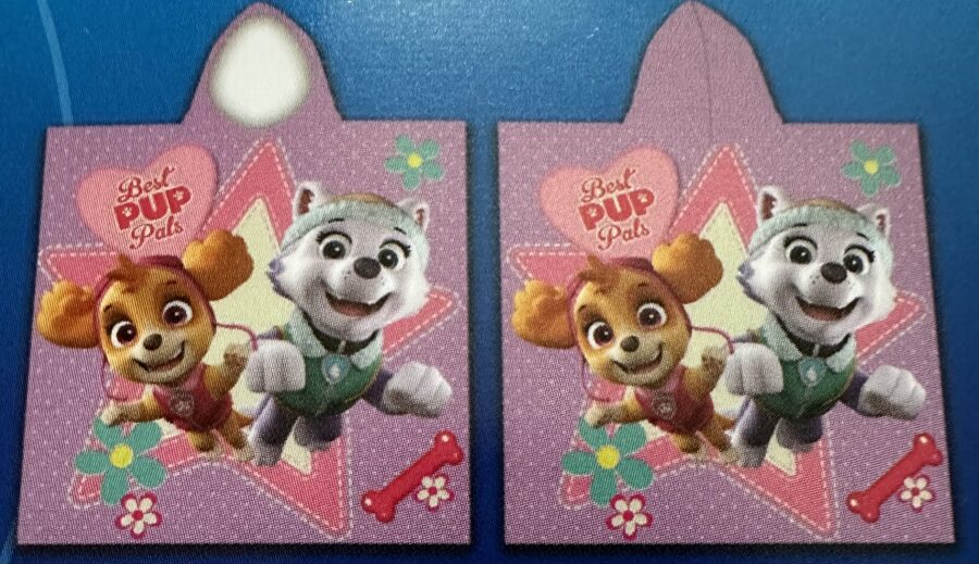 Paw Patrol Pup Pals poņčo dvielis