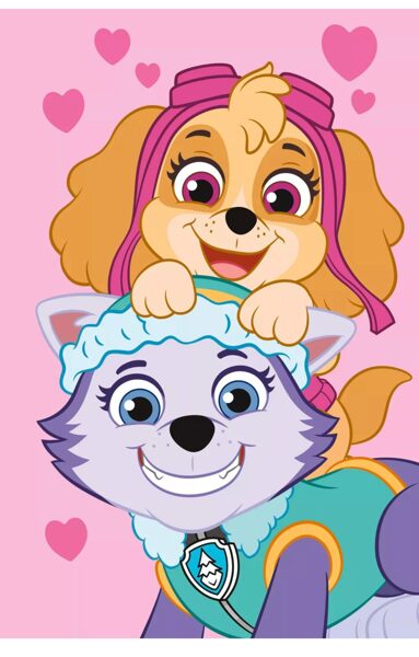 Paw Patrol Pink flīsa sega