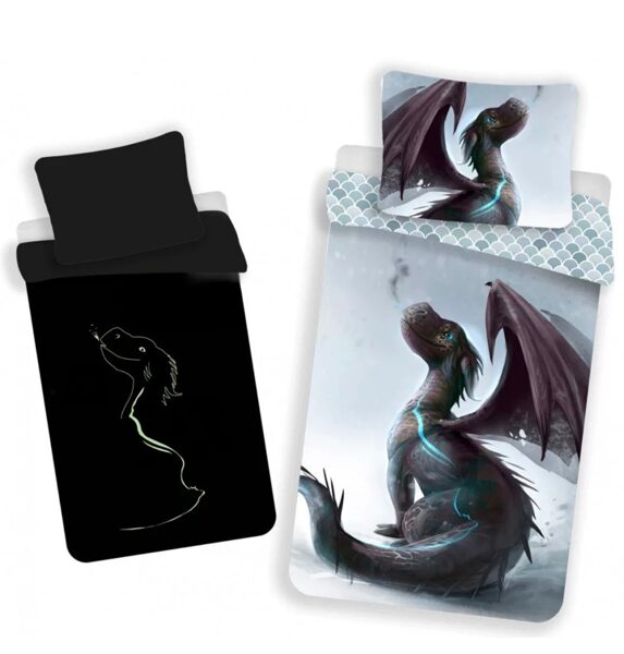 Animals Dragon Glow-in-the-Dark gultas veļas komplekts