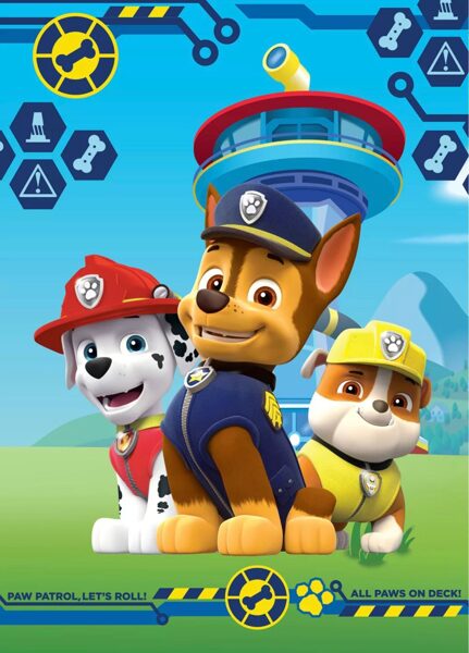 Paw Patrol Paws on Deck flīsa sega