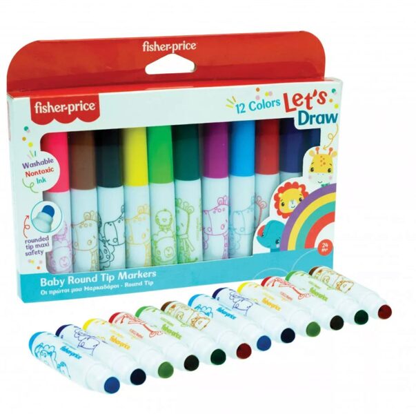 Fisher-Price Let"s draw washable pildspalvas 12 gb