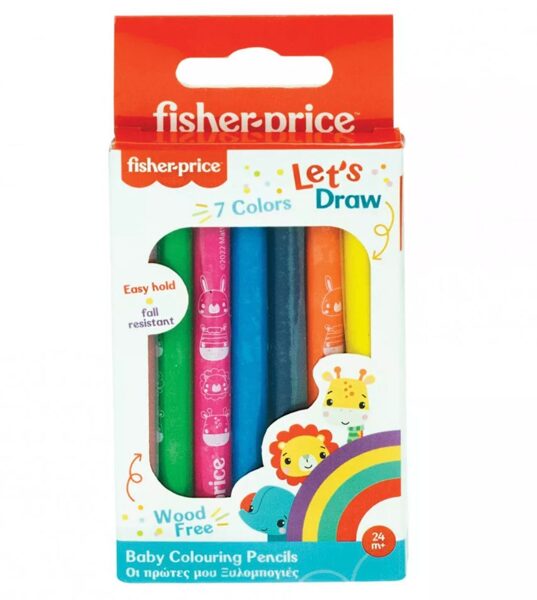 Fisher-Price Let"s draw krāsainie zīmuļi 7 gb