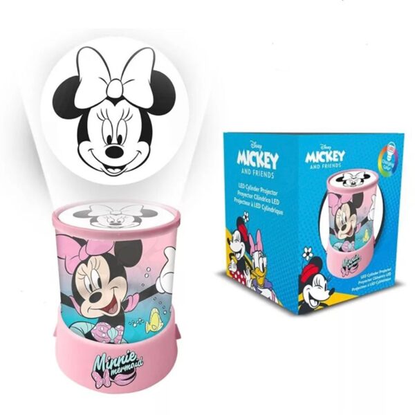 Disney Minnie Mermaid 2 in 1 projektors, lampa, nakts gaismiņa