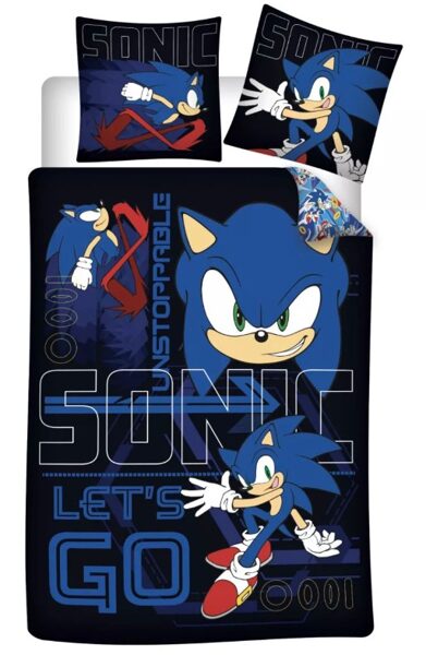 Sonic the Hedgehog unstoppable gultas veļas komplekts