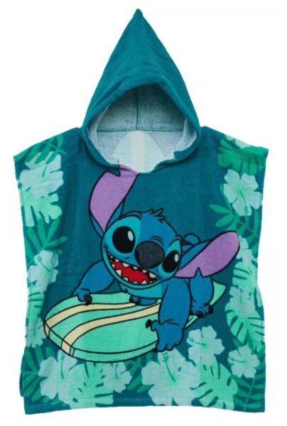 Disney Lilo Stitch Surf poņčo dvielis 60*120